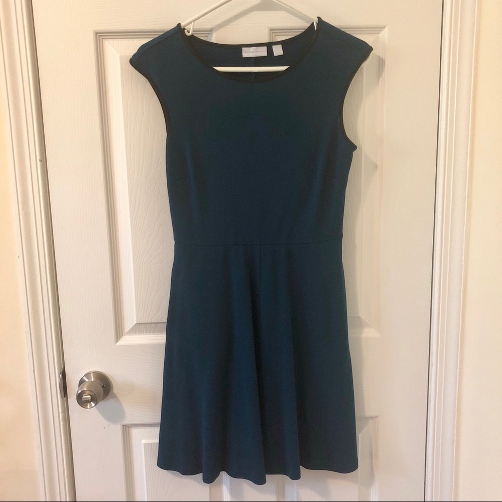 Teal New York & Company fit and flare dress
